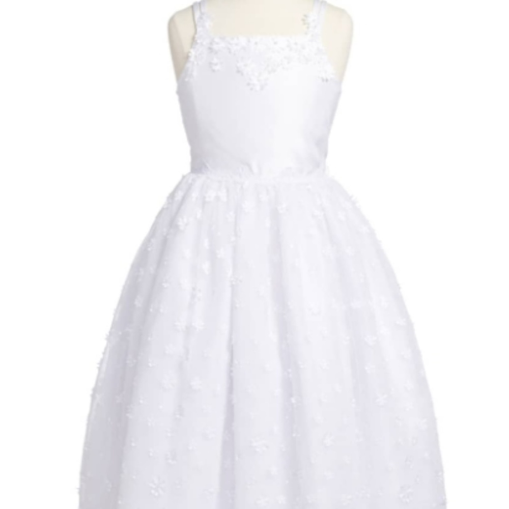 Kleinfeld Girls Jessica Shantung Flower Girl Dress